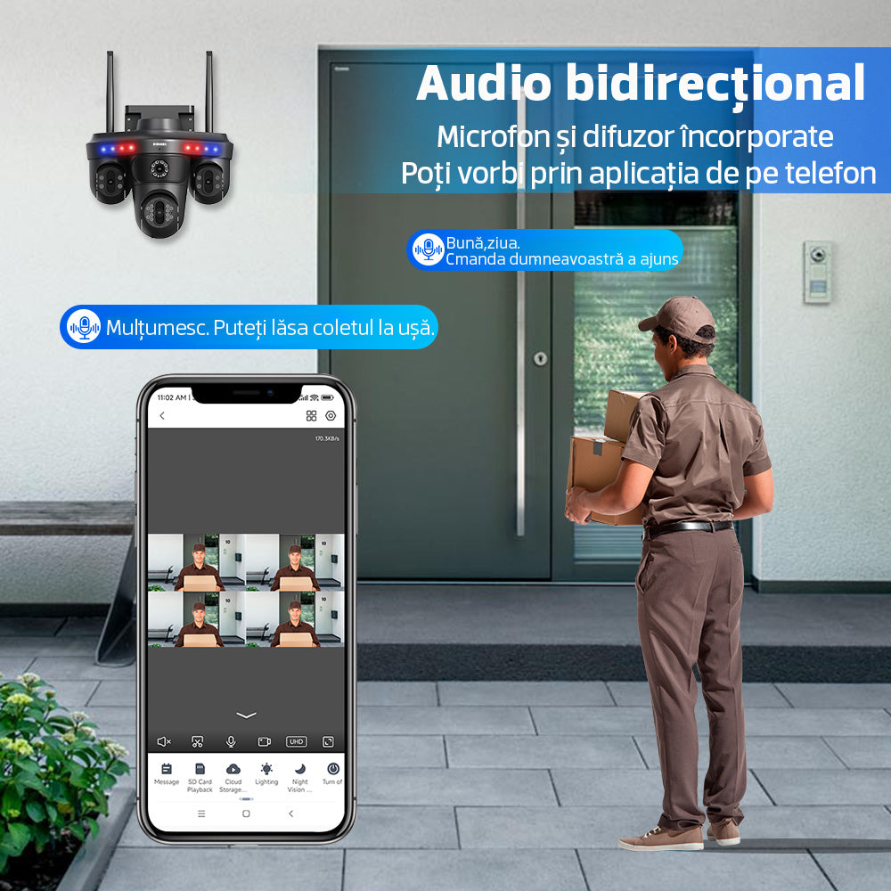 Camera de Supraveghere Cvadrupla Wireless CCTV Novasec HomeShield Plus Camera de Supraveghere Cvadrupla Wireless CCTV Novasec HomeShield Plus